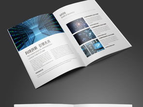 簡約大氣藍色科技公司軟件開發(fā)宣傳冊模板